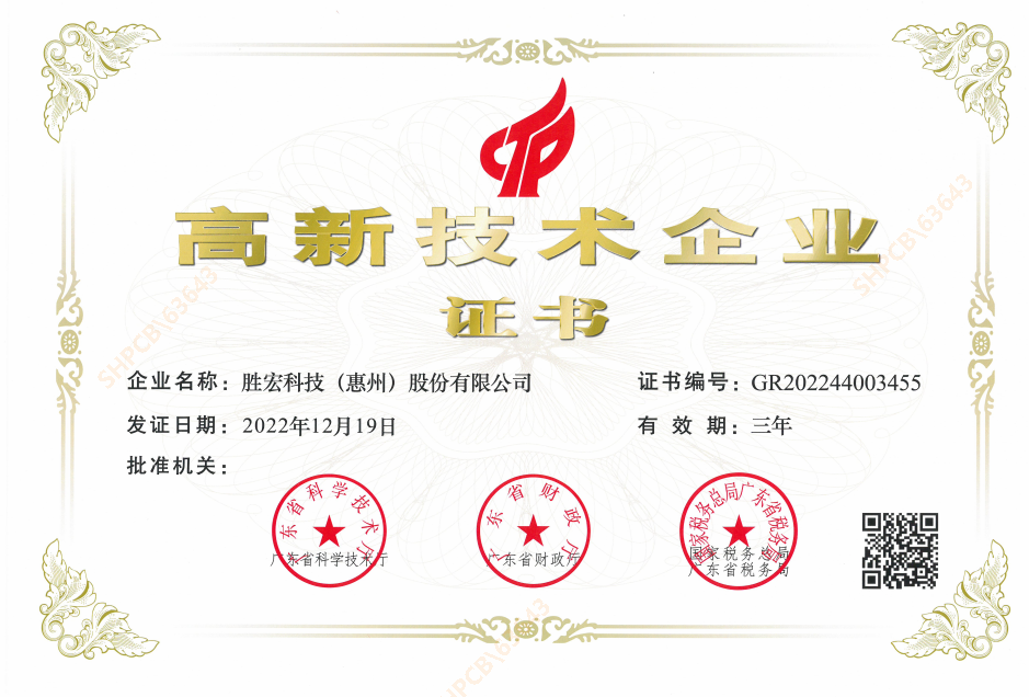 喜報！我司順利通過“高新技術企業”認定